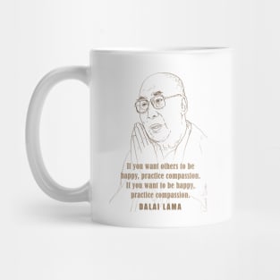 Inspiring Quotes, motivational poster, Famous Quotes Print, Role model, the Dalai Lama Mug